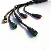 Kit de conversion de vélo électrique à moteur brushless DC 48V 750W, câble de connexion étanche, adaptateur, câble principal pour V8 Fat Tire