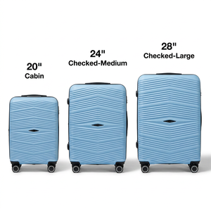 Offre Spéciale – Ensemble de 3 Valises Trolley à Roues Pivotantes en ABS, 20, 24 et 28 Pouces, avec Serrure TSA, pour Hommes et Femmes - Product Image 1