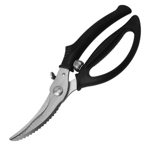 Kitchen Scissors Stainless Steel 6in Black Blade For Meat And Fish Bones Cutting Multi Functional Household Use - Product Image 5