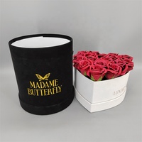 Boîtes cadeaux rondes en carton recyclé personnalisées avec dorure à chaud et épaisseur de 3 mm pour l'emballage de cadeaux