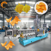 Machine de transformation alimentaire entièrement automatique pour chips de maïs frites et snacks soufflés, extrudeuse de farine de blé