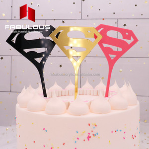 Christmas Big Crown cake topper acrylic Crown father s birthday unicorn cake topper gold - Product Image 3