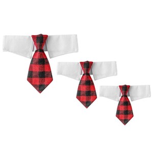 Tanpopo Plaid Bowknot Large Bib Pet <b>Dog</b> Triangle <b>Scarf</b> Collar - Product Image 5