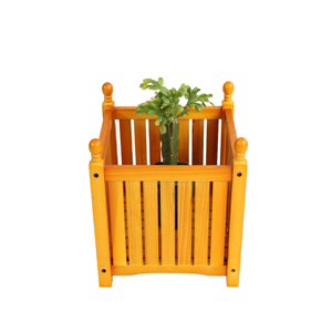 Wood Outdoor Square Wooden <b>Planter</b> Teak Garden Porch Patio Plant Container Flower Herb Vegetable <b>Box</b> - Product Image 3