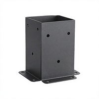 Support de poteau de pergola, support de main courante pour boîte aux lettres, support de poteau de gazebo, support de poteau de terrasse, base de poteau de clôture, kit de structure de pavillon, émail thermolaqué