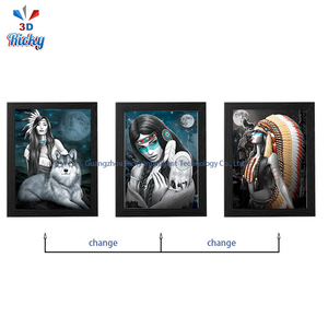 Arte Mural 3D Personalizado de Ricky, Mundo Animal, Lobo 3D, Panel de Plástico con Diseño Realista de Animales para Decoración de Hogar y Oficina con Temática de la Naturaleza - Product Image 4