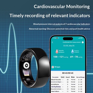 Anillo Inteligente a Prueba de Agua para Monitoreo de Presión Arterial, Monitor de Frecuencia Cardíaca, Temperatura Corporal, Sueño, Control Remoto, Foto, Android, IOS - Product Image 3