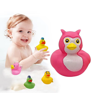 Jouet de canard flottant en vinyle jaune de dessin animé, prix d'usine en gros, jouet de fête de <span class=keywords><strong>piscine</strong></span> en PVC, jouets de jeu de bain - Product Image 1