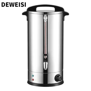 DEWEISI chaudière à eau électrique 8-45 litres bouilloire électrique commerciale en acier inoxydable appareil de cuisine chauffe-eau