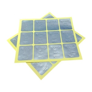 Autocollants d'étiquettes en relief 3D pour enveloppes, dorés/argentés, avec estampage à chaud métallique, pour emballage - Product Image 3