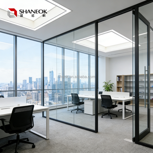 Cloison de séparation en verre pliable et mobile - Séparateur amovible sans cadre en aluminium - Product Image 5