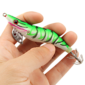 Esca di pesca di alta qualità calamari Jigs in legno di gamberetti artificiali esche di pesca in plastica per acqua dolce - Product Image 6