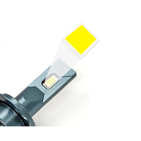 Phare LED de voiture M8pro 9005, faisceau haut et bas intégré, haute puissance, tube en cuivre unique, universel, pour modification automobile