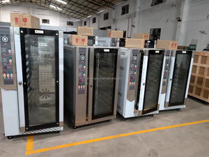 Fırın Ekipmanları Ticari Ekmek Fırını Dijital Kontrollü Elektrikli 5 Tepsili Sıcak Hava Konveksiyonlu Fırın ve Fırın Tepsisi Rafı - Product Image 3