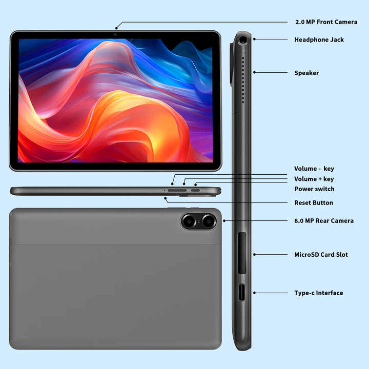 Newest hot Android Tablet 10.1inch A523 CPU Octa Core 5G WiFi and WiFi