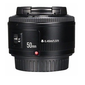 Bon <span class=keywords><strong>Objectif</strong></span> d'Appareil Photo YONGNUO YN <span class=keywords><strong>50</strong></span> <span class=keywords><strong>mm</strong></span> F1.8 MF YN50 <span class=keywords><strong>mm</strong></span> F/1.8 AF avec Ouverture et Autofocus pour Appareil Photo Canon D5300 D5200 D750 D500 DSLR - Product Image 1