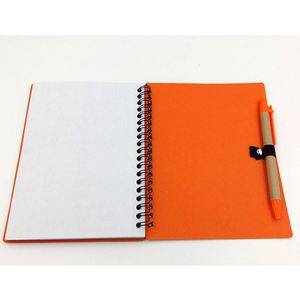 Regalos Promocionales Económicos, Cuaderno Espiral de Papel Kraft Reciclado Personalizado y Colorido con Bolígrafo - Product Image 4