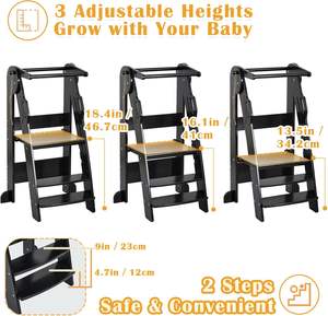 <span class=keywords><strong>Mini</strong></span> chef enfants <span class=keywords><strong>escabeau</strong></span> pliant échelle tabouret de pied tour d'apprentissage - Product Image 6