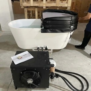 Bain froid individuel d'extérieur en acrylique blanc, style simple, pour immersion à basse température et bain de glace corporel - Product Image 5