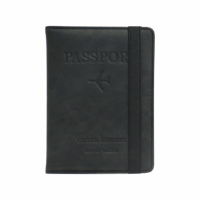 Offre Spéciale PU Sublimation Passeport Couverture Bande Élastique Voyage Document Organisateur avec RFID Couverture Vierge pour la Conception Personnalisée