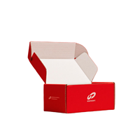 Boîte postale en carton ondulé de conception d'avion postal écologique réutilisable imprimé sur mesure pour l'expédition et le courrier de chaussettes