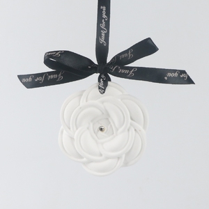 Bán Buôn Gốm Thơm Sứ Camellia Hoa Hương Thơm Hương Thơm Tinh Dầu Khuếch Tán Treo Xe Tủ Quần Áo Làm Mát Không Khí - Product Image 5