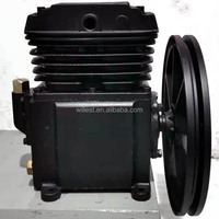 Compresseur d'air vertical à piston fixe de 60 gallons WILLEST, 2 cylindres, entraînement par courroie, BHII40BE30V240, 8 bars, 3 CV, 60 Hz, refroidi par air