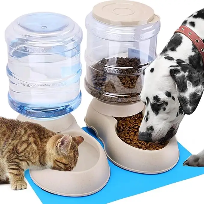 Tùy chỉnh công suất lớn thức ăn tự động trung chuyển và waterer Pet Cat Dog Feeder