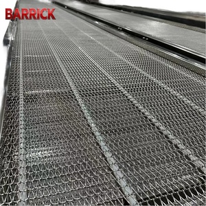 Voedselveilige roestvrijstalen draadgaasbandtransportband voor bakkerijen, koeling en verwerking op hoge temperatuur - Product Image 1