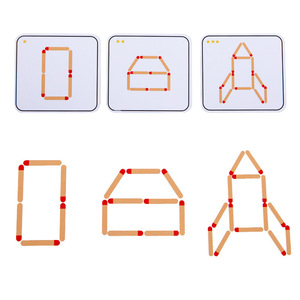 Meilleure vente créative Montessori en bois <span class=keywords><strong>allumette</strong></span> Puzzle enfants équation mathématique <span class=keywords><strong>casse</strong></span>-<span class=keywords><strong>tête</strong></span> réarrangement jeu de pensée jouet - Product Image 3