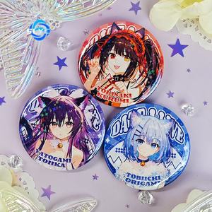 Date A Live <span class=keywords><strong>Anime</strong></span> Tobiichi Origami Kotori Itsuka Laser Star Badge <span class=keywords><strong>Anime</strong></span> Merch Japan Style - Product Image 2