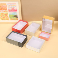 Caja de Regalo Portátil de Cartón Reciclable Personalizada con Tapa Transparente de PVC, Laminación Mate y Papel de Arte para Jabón y Té