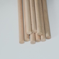 Tiges en bois de hêtre naturel de haute qualité, lisses et rondes, pour le travail du bois, la construction de maquettes et les commandes en gros personnalisées