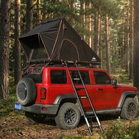 Tente de toit rigide en aluminium robuste, imperméable, quatre saisons, double couche, ouverture automatique rapide, pour 4x4