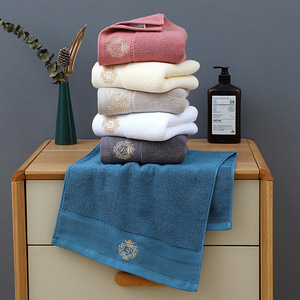 Toalla Facial Jin Ao 34x74cm de Algodón Puro con Bordado para Uso en el Hogar y Hoteles - Product Image 3