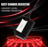 Kit de Resistencia de Carga LED LANSEKO H4 9003 HB2 20W 12Ohm con Adaptador de Arnés de Relé, Decodificador Anti-Parpadeo y Cancelador de Errores de Advertencia para Coche