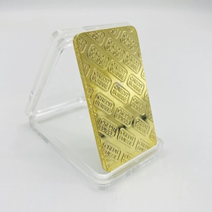 Mini lingot de buffle en titane plaqué or et argent, 1 gramme, cadeau artisanal, fabrication sur mesure - Product Image 3