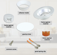 Usine directement Spot S Plafond Mode Modèle 12W 18W Led Down Light Rapidement Délai de livraison