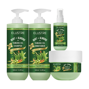 Huile Capillaire Végétalienne Bio à l'Amande, Tamanu, Noix de Coco et Gingembre, Réparatrice des Pointes Fourchues, Booster de Brillance Pré-Coiffant et Finissant, avec Logo Personnalisé et Acides Aminés - Product Image 2