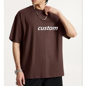 <span class=keywords><strong>Camisetas</strong></span> de Gimnasio Unisex con Logotipo Personalizado, <span class=keywords><strong>Camisetas</strong></span> de Verano Casuales Extra Grandes de 180 Gramos, Diseño Liso y Holgado para Hombre - Product Image 5