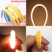 Bande lumineuse LED blanche réglable CCT FCOB, RA 90, haute densité, 640 LED, flexible, bande lumineuse LED FOB COB, DC24V