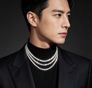 IGI Certified Lab Grown Diamond Man's Tennis <b>Chain</b> 10K 14K 18K Gold 3MM 4MM 5MM D color VVS Man Made Diamond <b>Necklace</b> <b>Chain</b> - Product Image 5