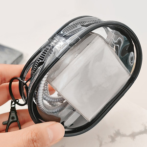 Transparent data cable storage <b>bag</b>, mini dustproof figurine/doll display <b>bag</b>, portable <b>bag</b>, earphone storage box organizer <b>bag</b> - Product Image 3