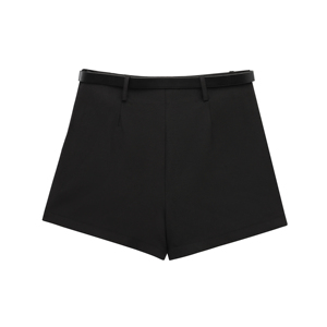 <span class=keywords><strong>Jupe</strong></span>-<span class=keywords><strong>short</strong></span> décontractée tendance à fente avant, couleur noire, vente flash pour femmes - Product Image 2