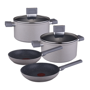 Juego de utensilios de cocina de <span class=keywords><strong>11</strong></span> piezas, revestimiento antiadherente de mármol, sartén forjada, juego de ollas y sartenes de lujo con punto rojo - Product Image 6