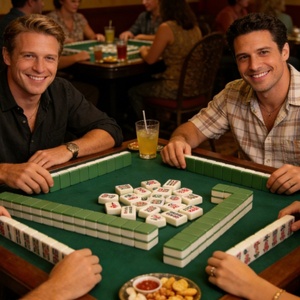 Juego de Mahjong Americano Premium Personalizado con Textura Grabada Exquisita y Tacto Suave, Regalo Ideal para Uso en el Extranjero - Product Image 6