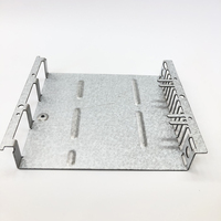 Tôle estampage flexion pièces en acier inoxydable galvanisé Fabrication découpe laser support perforé raccord de matériel