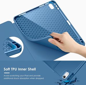 Étui pour <span class=keywords><strong>iPad</strong></span> Air 11 pouces, compatible avec les puces M4/M3/M2 5e/4e génération, coque arrière souple en TPU avec support multi-angles - Product Image 6