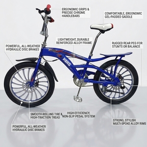 Vélo <span class=keywords><strong>BMX</strong></span> <span class=keywords><strong>Freestyle</strong></span> Original en Gros - Modèle <span class=keywords><strong>Pro</strong></span> Flatland à Vitesse Unique, Frein V, Cadre en Acier, à Vendre - Product Image 6