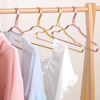 Cintres antidérapants en or rose DS5611, cintres pour costumes, vestes, robes, cintres en alliage d'aluminium sans trace